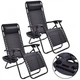 Комплект 2 шт. шезлонги GardenLine Relax Black до 130 кг - изображение 3