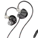 TRN V10 PRO Black (2DD+2BA, Micro) – Гібридні Hi-Fi навушники з мікрофоном для насиченого звуку - зображення 1