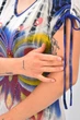 Сукня жіноча батальна з метеликом блакитного кольору Fashion розмір 46 (204427) - зображення 4
