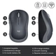 Беспроводная мышь Logitech M185, 2.4GHz, 1000DPI, 1xAA, Black-Grey - изображение 2