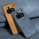 Шкіряний чохол - накладка Fanoya для Nothing Phone (3a) brown - зображення 2