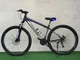 Гірський велосипед Crossbike Storm 27.5”, стальна рама 17”, 21 швидкість, дискові гальма чорно-синій - зображення 2