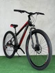 Гірський велосипед Crossbike Storm 27.5”, стальна рама 17”, 21 швидкість, дискові гальма чорно-червоний - зображення 3