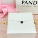 Серебряное ожерелье колье Красное Сердце Пандора Pandora 392542C01-45 - изображение 7