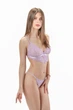 Комплект женский кружевной бюстгальтер с мягкой чашкой и стринги Felisiya Lingerie Сиреневый 2001+221-1566 M - изображение 9