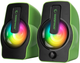 Zestaw głośników Rampage FALSETTO 2.0 6W RGB USB Green (RMS-G7) - obraz 3