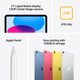 Планшет Apple iPad 11" 2025 Wi-Fi + Cellular 128GB Blue (MD7G4) (SGHYW9Y59FH) - Уцінка - зображення 7