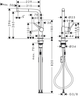 Bateria kuchenna Hansgrohe Talis 72808670 - obraz 2
