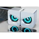 Комплект домашних колонок 3 в 1 белые Niye MC Computer Audio D221 GM - изображение 3