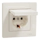 Розетка Schneider Electric ASFORA з кришкою, крем (EPH3100123) - изображение 2