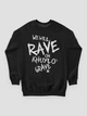 Світшот чоловічий Dubhumans We will Rave on Khuylo’s Grave Чорний XS (KG-SW-B-XS) - зображення 3