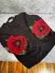 Жіноча вишита сорочка "Мак" 3XL чорний (B2532) - изображение 2