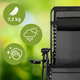 Кресло-шезлонг для отдыха LEOBRO Zero Gravity Premium Black (LB-ZGC-G2-BLK) - зображення 4