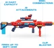 Скорострільний бластер X-Shot Excel Regenerator Foam Dart Blaster Снайперка Кулемет Zuru - зображення 7