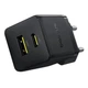 Мережевий зарядний пристрій Baseus Palm Fast Charger Type-C+USB 20W + Cable Type-C to Type-C P10111608113-01 Black - зображення 3