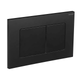 Панель змиву KOER KT-0602-05 240x160x10mm пластикова, кнопка квадратна (колір чорний матовий) (KR5181) - изображение 1