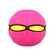 Летающий складной мяч игровой фрисби трансформер с LED подсветкой Phlat Ball плоский НЛО - изображение 6