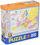 Puzzle Eurographics Smart Kids Collection Map of Europa 200 elementów 6200-5374 (628136653749) - obraz 1