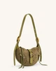 Жіноча сумка на плече JW PEI Tessa Suede Shoulder Bag Dark Olive (70151) - зображення 3