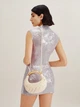 Жіноча сумка кросс-боді через плече JW PEI Orla Weave Handbag WHITE (70356) - зображення 6