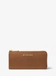 Женский кошелёк MICHAEL MICHAEL KORS Jet Set Travel Large Saffiano Leather Quarter-Zip Wallet LUGGAGE 35T6GTVE3L (21897) - изображение 1