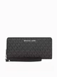 Женский кошелёк MICHAEL MICHAEL KORS Jet Set Travel Monogram Continental Leather Wallet BLACK 35H8STVT3B (66206) - изображение 1
