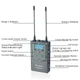 Беспроводной лавальер микрофон MCOPLUS UHF-WMU96 (SET B) (2TX+1RX) Черный - изображение 6