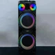 Портативна бездротова Bluetooth колонка акустика VIP JT-1250 з RGB-підсвічуванням та 2-ма мікрофонами на колесах караоке | 7Ah, 50000W, BT/USB/TF/AUX/TWS | Чорний - зображення 8