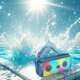 Портативная беспроводная Bluetooth колонка акустика Borofone BR26 Daring sports BT speaker с RGB подсветкой |10W, 1500 mAh, TWS/BT5.3/AUX/TF/USB/FM, 2.5h| Синий - изображение 4