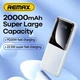 Павербанк Remax RPP-623 20000 mAh 22.5W 2USB/1Type-C Портативный внешний аккумулятор PowerBank с быстрой зарядкой Black - изображение 3