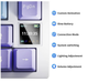 Беспроводная клавиатура Ajazz AK820 Pro RGB USB 2.4 Bluetooth Purple with white - изображение 8