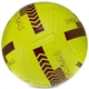 М'яч футбольний №5 PU ламінований гібридна зшивка HYBRID SOCCERMAX FIFA (PU, Жовтий-бордовий) (FB-3113_Жовто-бордовий) - изображение 3