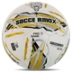 М'яч футбольний професійний №5 SOCCERMAX FB-4165 (PU, білий-жовтий) - изображение 2