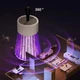 Лампа від комах 5 Вт на акумуляторі UV знищувач комарів мух мошок ос портативна електрична пастка для дому дачі тераси кемпінгу Сірий - зображення 7