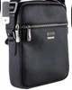 Сумка через плече чоловіча з натуральної шкіри з логотипом HUGO BOSS Crossbody Чорний - зображення 5