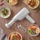 Лапшерезка электрическая XL 859 беспроводная для домашней пасты с аккумулятором 1800 мАч и 6 насадками на 200 г теста Белая автоматическая для кухни быстрое приготовление макарон профессиональный прибор для замешивания и формовки теста - изображение 1