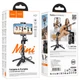 Портативная мини-стойка трипод для смартфона со штативом и Bluetooth-пультом HOCO K27 Magic Черный - изображение 2