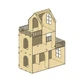 Ляльковий будинок з терасами «LOFT» для ляльок Барбі NaNaSHOP (N122133) натуральний - зображення 3