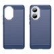 Силиконовый (TPU) чехол UniCase Carbon для Xiaomi Poco F7 - Blue - изображение 2