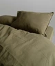 Постельное белье Limasso Stonewashed Ranforce 200 х 220 см Olive - изображение 2