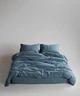 Постельное белье Limasso Stonewashed Ranforce 200 х 220 см Akdeniz Mavisi - изображение 1
