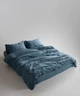Постельное белье Limasso Stonewashed Ranforce 200 х 220 см Akdeniz Mavisi - изображение 3