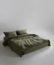 Постельное белье Limasso Stonewashed Ranforce 160 х 220 см Capulet Olive - изображение 2