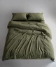 Постельное белье Limasso Stonewashed Ranforce 160 х 220 см Capulet Olive - изображение 3