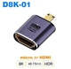Адаптер / перехідник D8K-01 Micro HDMI до HDMI з підтримкою 8K та HDR, 48 Гбіт/с, фіолетовий (110999877) - зображення 1