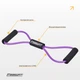 Эспандер EasyFit восьмерка трубчатая EF-3947-V Фиолетовый (56003591) - изображение 5