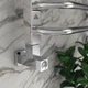 Кутовий кран для рушникосушарки Кватро Laris LX-855 із хромованої латуні 1/2"-1/2" з квадратними ручками 2 шт Срібний (124-127-71401053) - зображення 6