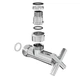 Кран для рушникосушарки кутовий Laris 1/2" - 3/4" Еліт 2шт (ZZ-4704) - зображення 4