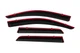 Вітровики з хромованим молдингом Niken Luxury (4 шт) для Mitsubishi ASX 2010-2023 рр - зображення 4