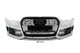 Передний бампер с черной решеткой RS6-Style (2014–2017) для Ауди A6 C7 2011-2017 гг - изображение 1